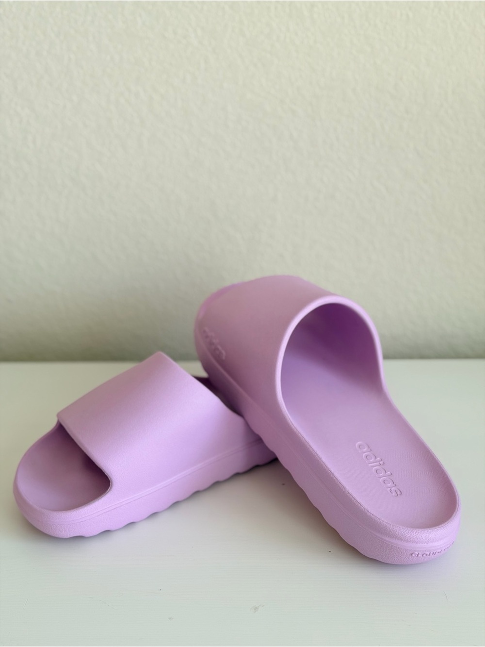 adidas Adilette Lumia Men's 12 Bliss Lilac Lightweight CloudFoam Slide Sandals